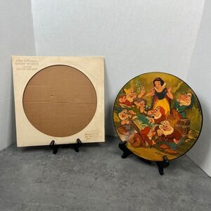 VTG 1980 Walt Disney Snow White and the Seven Dwarfs Picture Disc Vinyl Record
